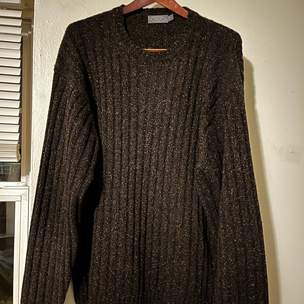 Talbot Men's Walnut Brown Speckled Sweater